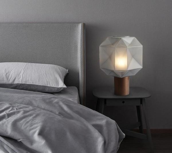 Ivsileth Lampe de Table Art Nordique en Verre Haut de Gamme - Neutralighting