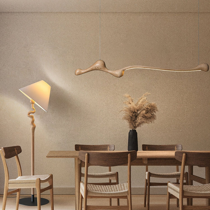 Solarace Lampe à suspension rétro en bois - Neutralighting