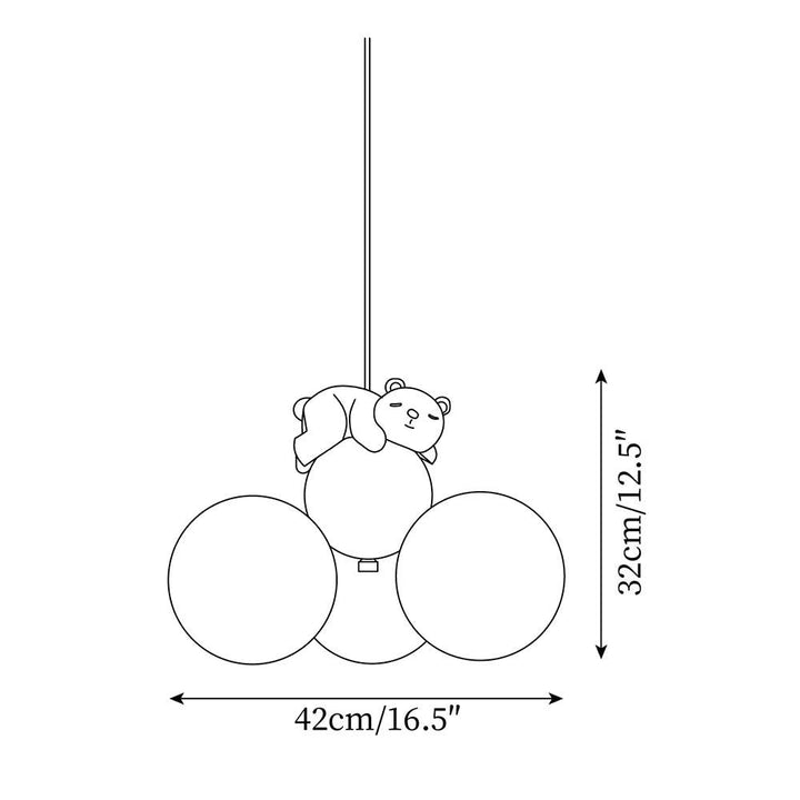Aria Lampe Suspension Résine Animaux Mignons - Neutralighting
