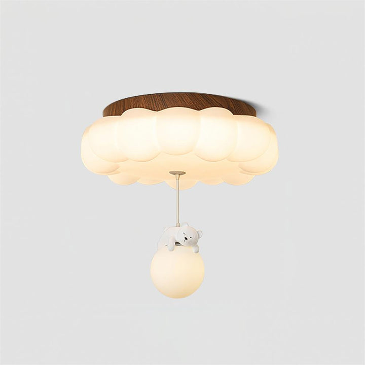 Quen Plafonnier ludique ourson et gâteau pour chambre d’enfant - Neutralighting