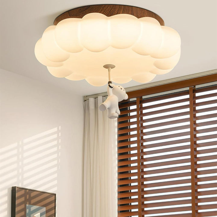Quen Plafonnier ludique ourson et gâteau pour chambre d’enfant - Neutralighting