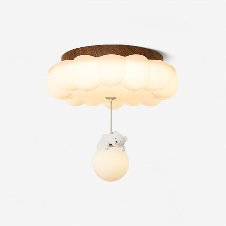 Quen Plafonnier ludique ourson et gâteau pour chambre d’enfant - Neutralighting