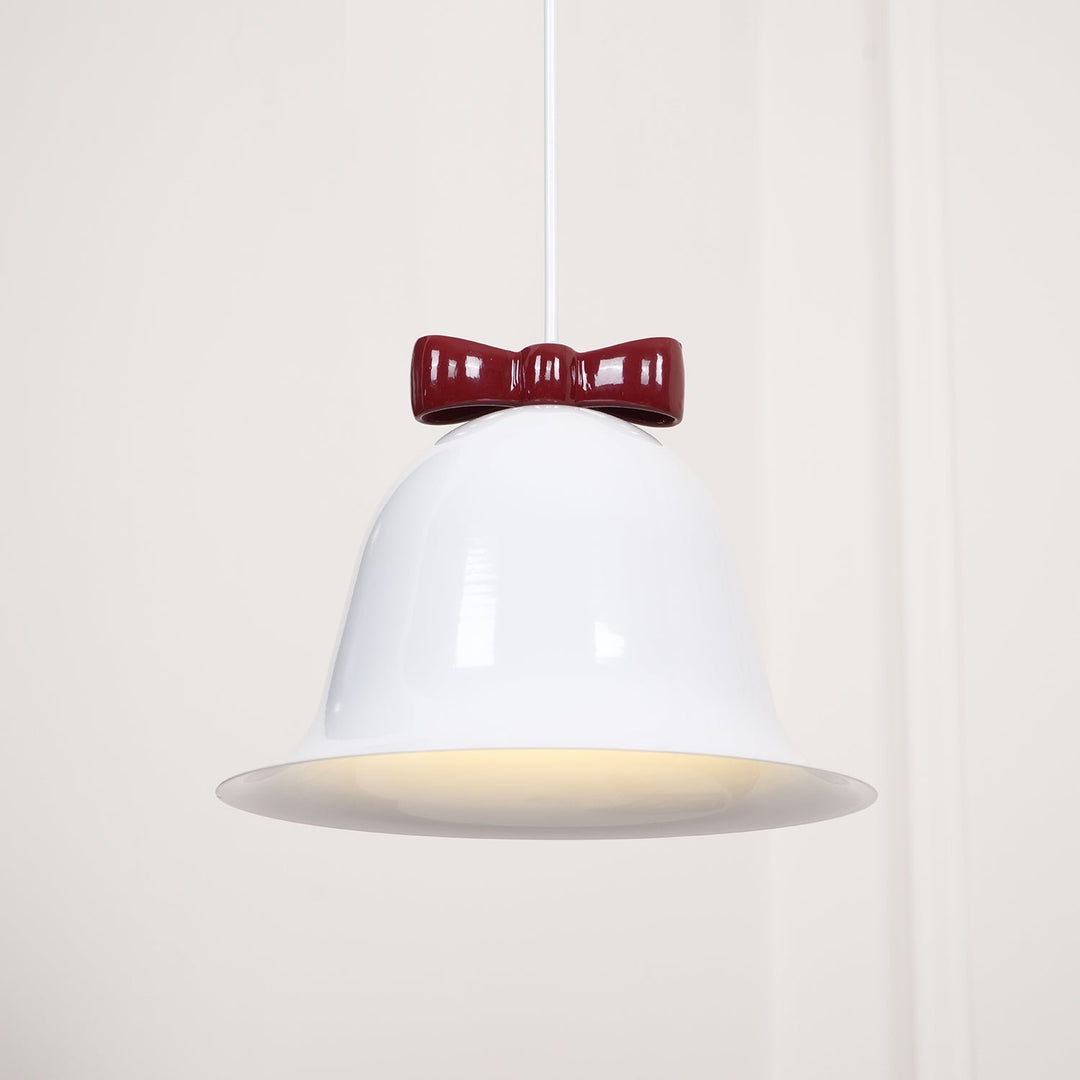 Cloches Mignonnes Lampe Suspendue en Verre avec Nœud Délicat - Neutralighting
