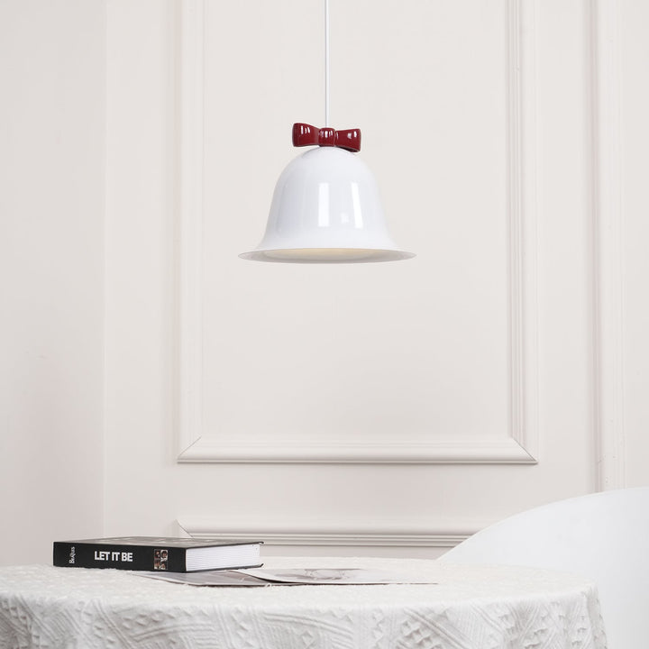 Cloches Mignonnes Lampe Suspendue en Verre avec Nœud Délicat - Neutralighting