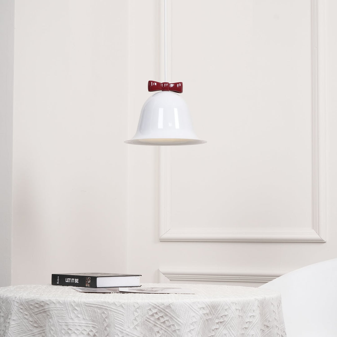 Cloches Mignonnes Lampe Suspendue en Verre avec Nœud Délicat - Neutralighting