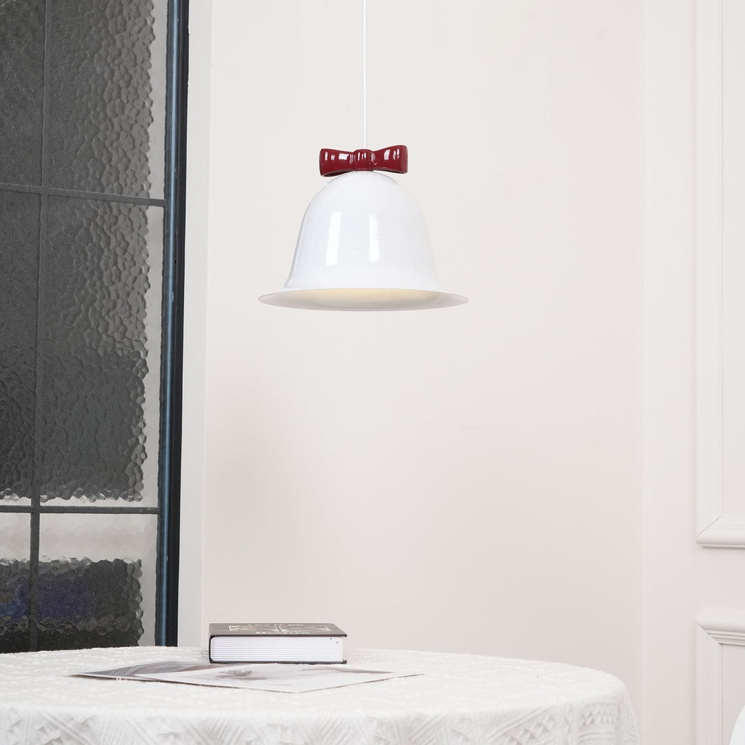Cloches Mignonnes Lampe Suspendue en Verre avec Nœud Délicat - Neutralighting