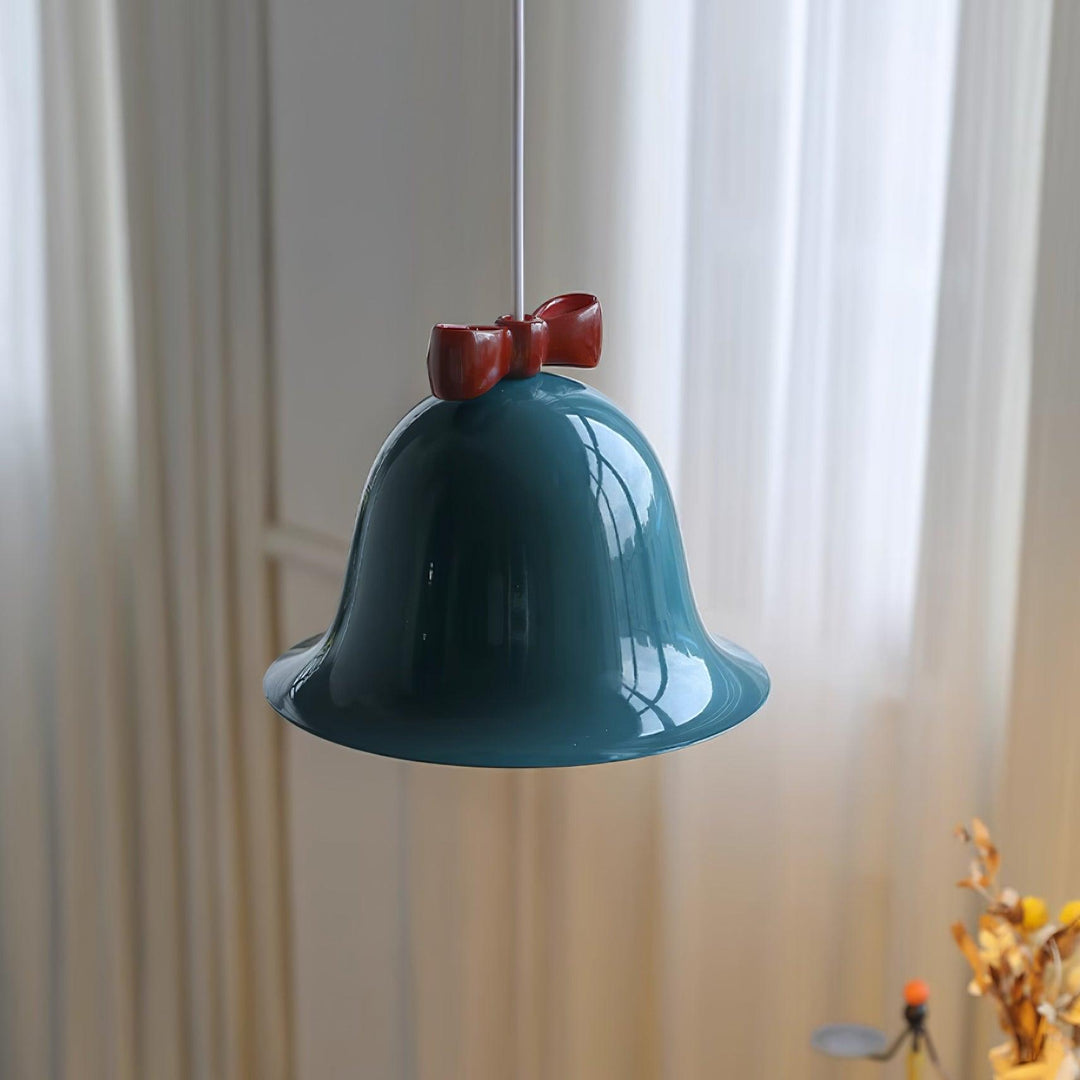 Cloches Mignonnes Lampe Suspendue en Verre avec Nœud Délicat - Neutralighting