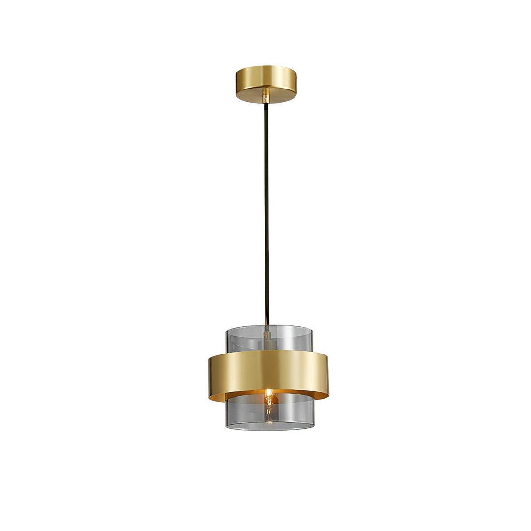 Solara Suspension en Laiton Cylindre Verre Contemporain - Neutralighting