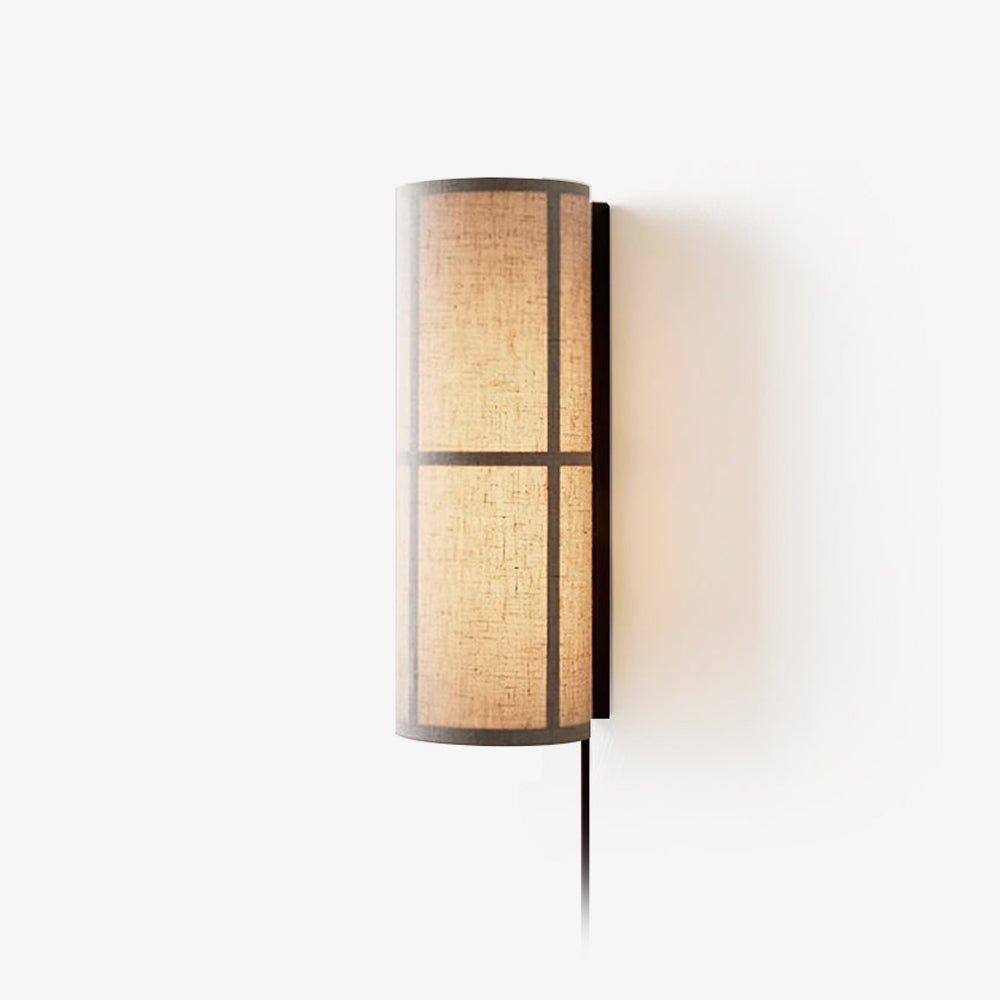 Abeleisa Cylinder Nordic Art Plug-in Fabric Wall Lamp - Neutralighting