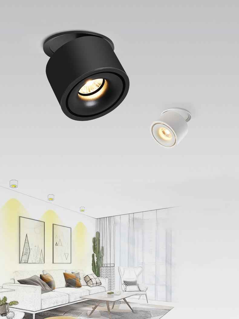 Solara Acrylique 10cm Noir LED 10W