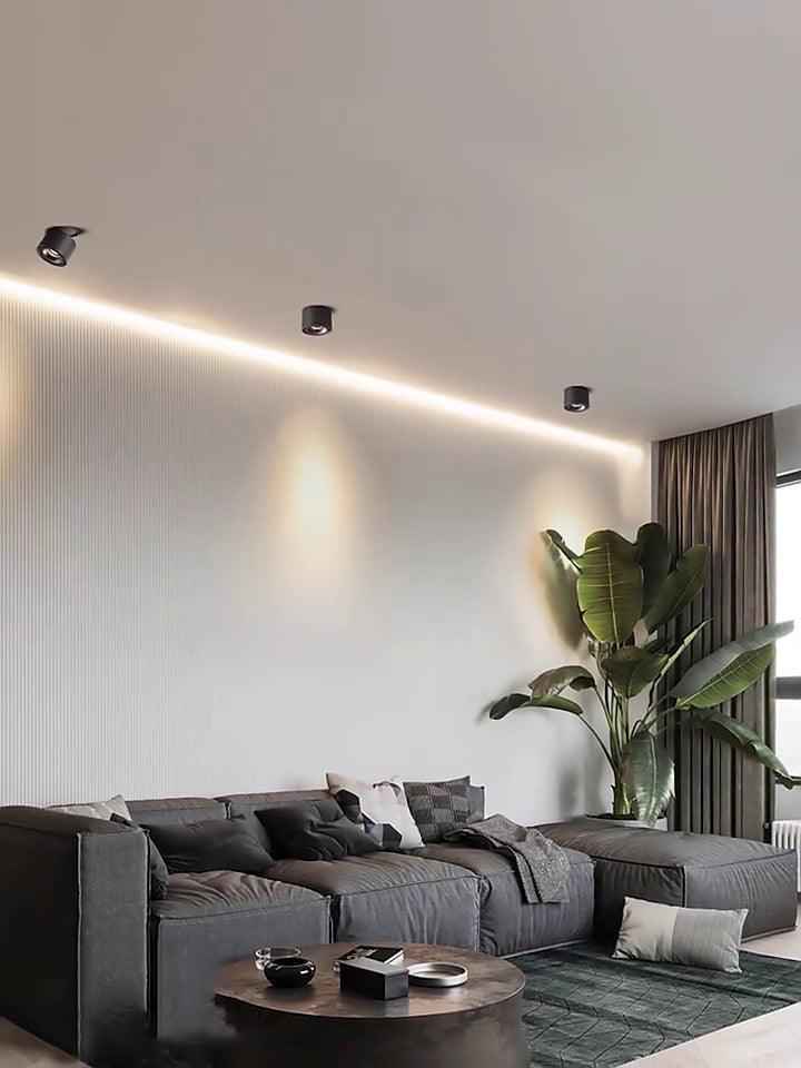 Solara Acrylique 10cm Noir LED 10W