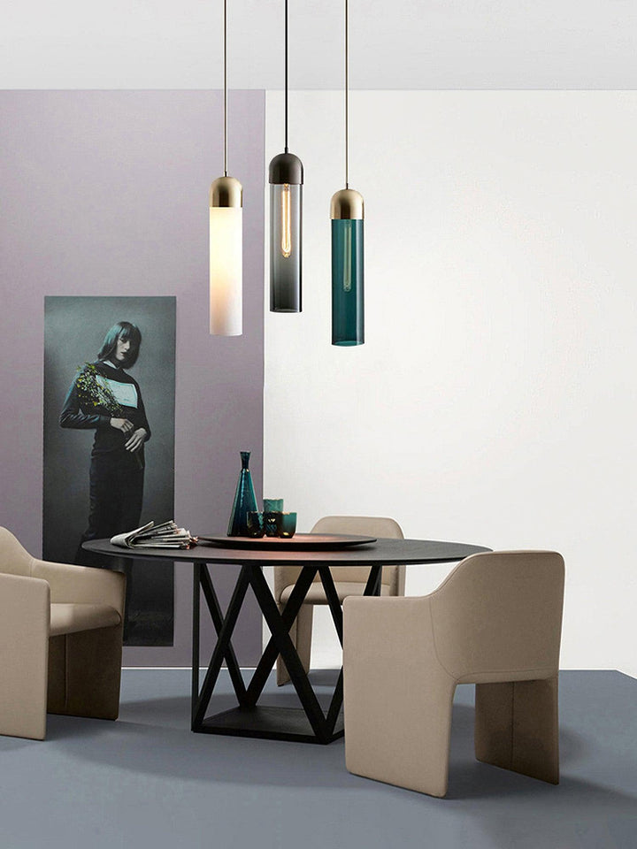 Eurcara Suspension en Verre de Forme Cylindrique - Neutralighting