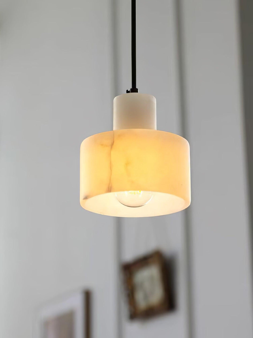 Alabaster Suspension Double Cylindrique - Neutralighting