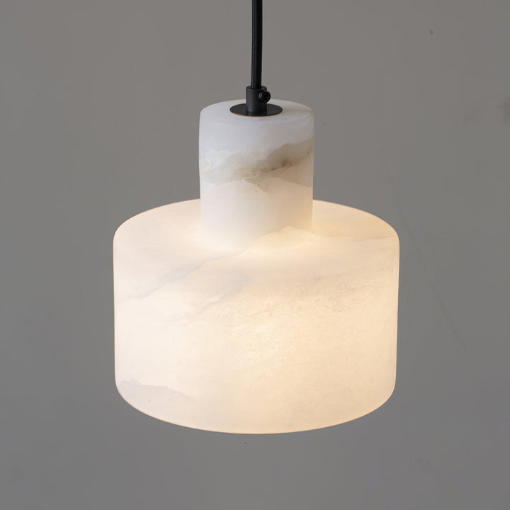 Alabaster Suspension Double Cylindrique - Neutralighting