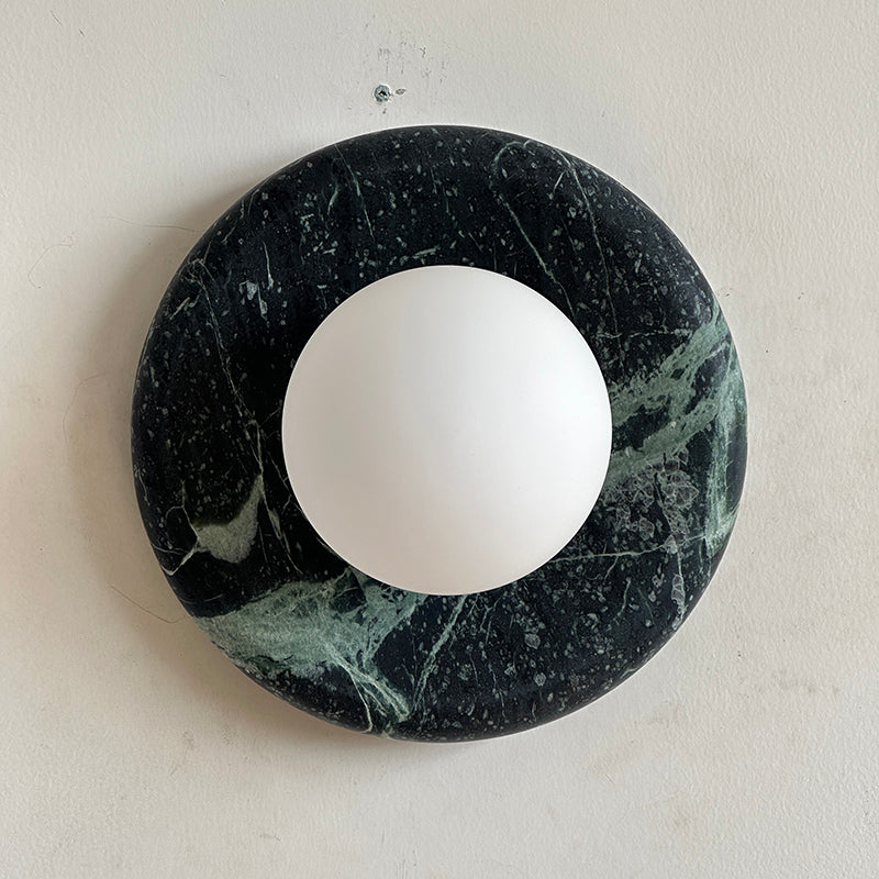 Cusorion Applique Murale Moderne Minimaliste en Marbre Vert Foncé - Neutralighting