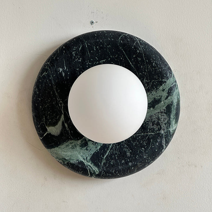Cusorion Applique Murale Moderne Minimaliste en Marbre Vert Foncé - Neutralighting