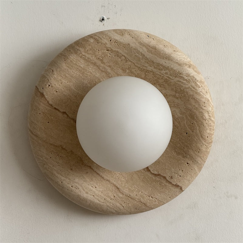Orli Applique Murale Moderne et Minimaliste en Travertin - Neutralighting