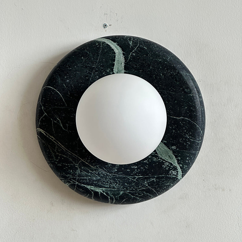Cusorion Applique Murale Moderne Minimaliste en Marbre Vert Foncé - Neutralighting