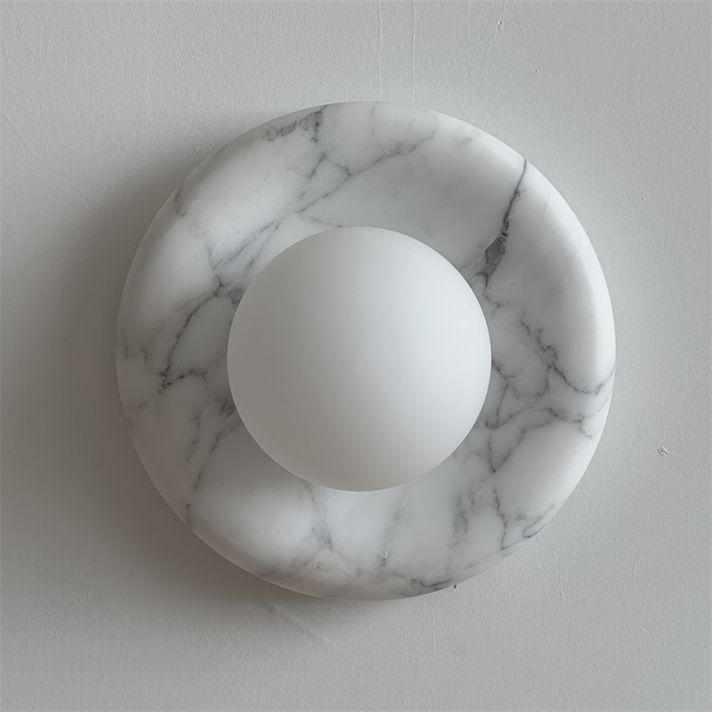 Zoraean Applique Murale Marbre Blanc Élégance Premium - Neutralighting