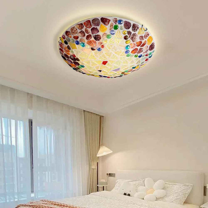 Plafonnier Tiffany en Verre – Design Plafonnier Épuré