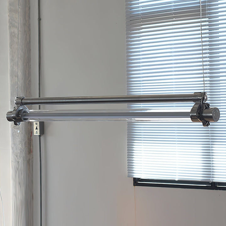 Ciel Lampe Pendante Métal Tube Et Acrylique Industrielle - Neutralighting