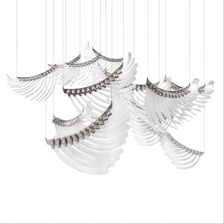 Eurrinia Verre Aile Groupe Lustre - Neutralighting