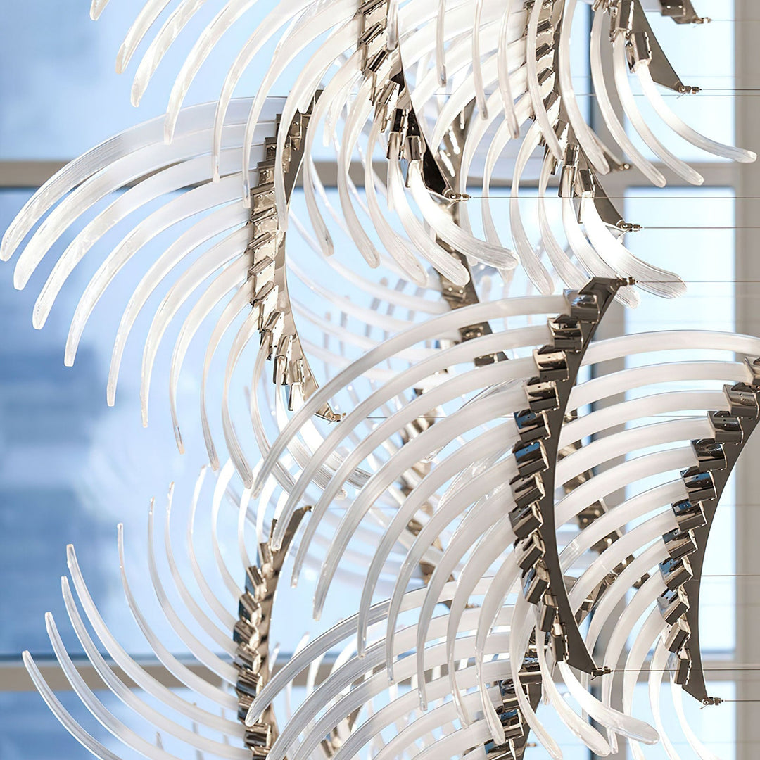 Eurrinia Verre Aile Groupe Lustre - Neutralighting