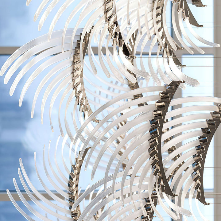 Eurrinia Verre Aile Groupe Lustre - Neutralighting