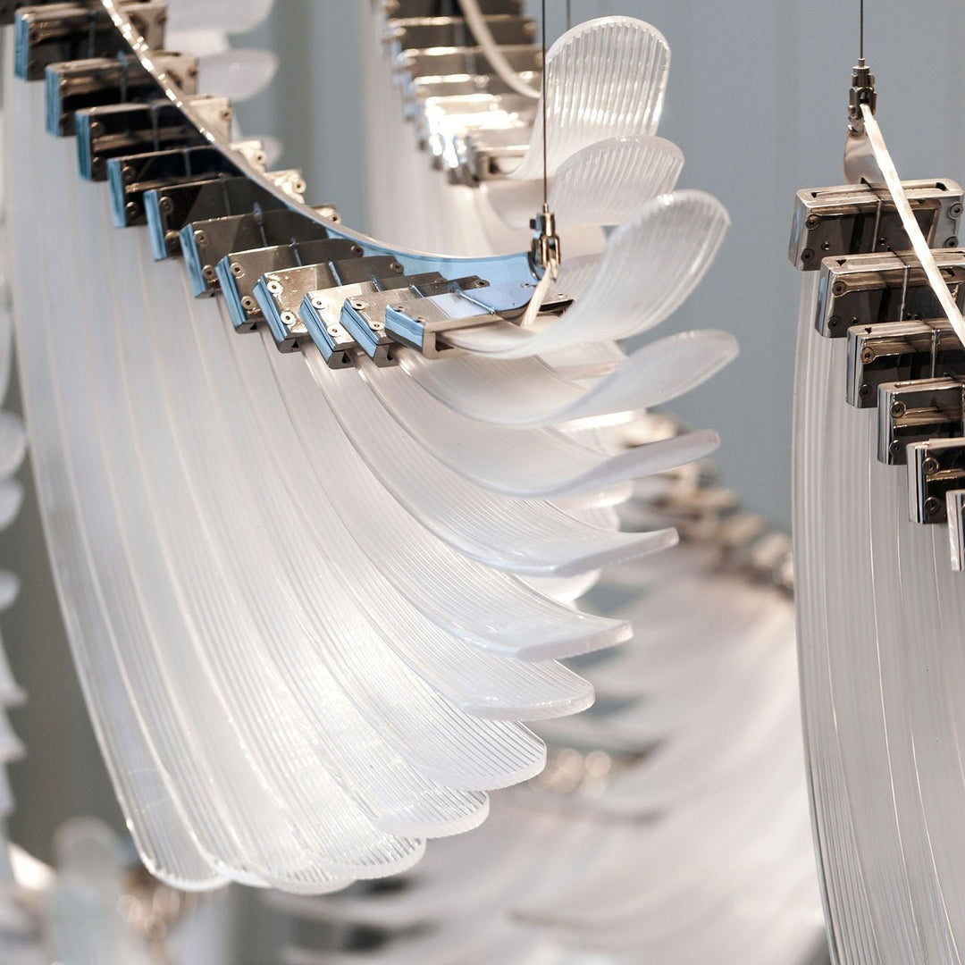 Eurrinia Verre Aile Groupe Lustre - Neutralighting