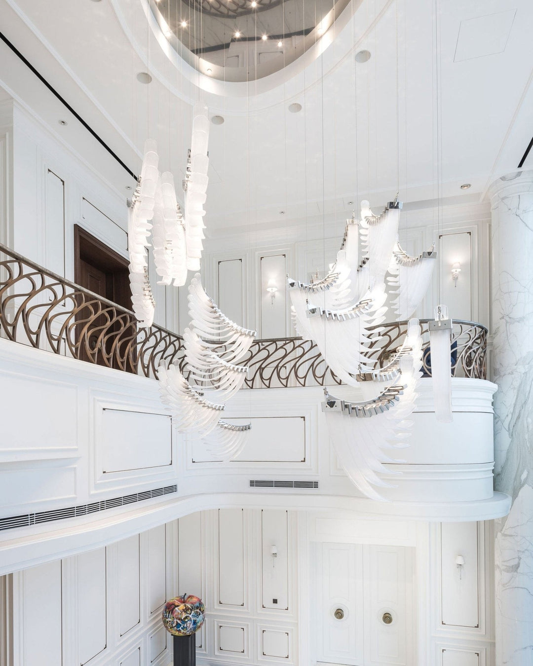 Eurrinia Verre Aile Groupe Lustre - Neutralighting