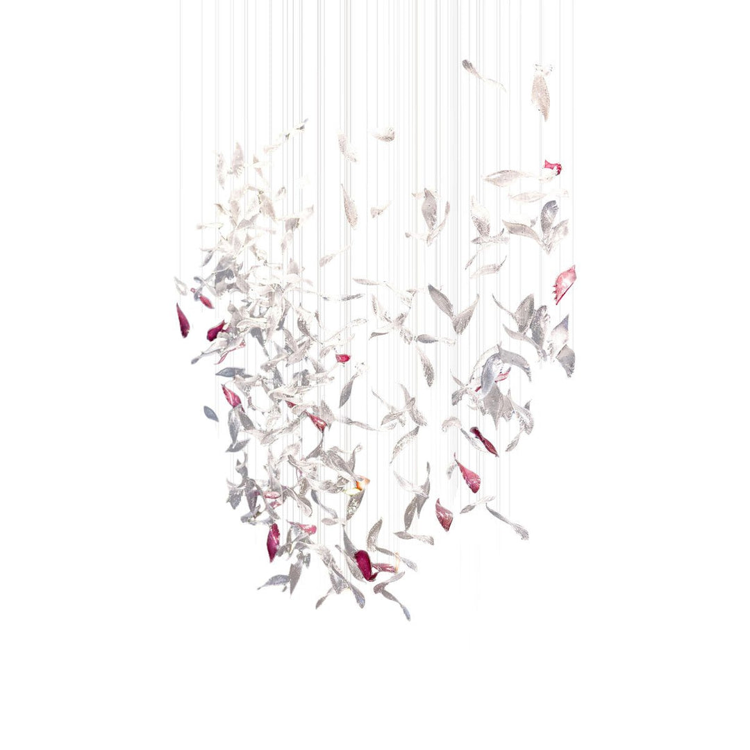 Zathaara Verre Plume Forme Lustre - Neutralighting