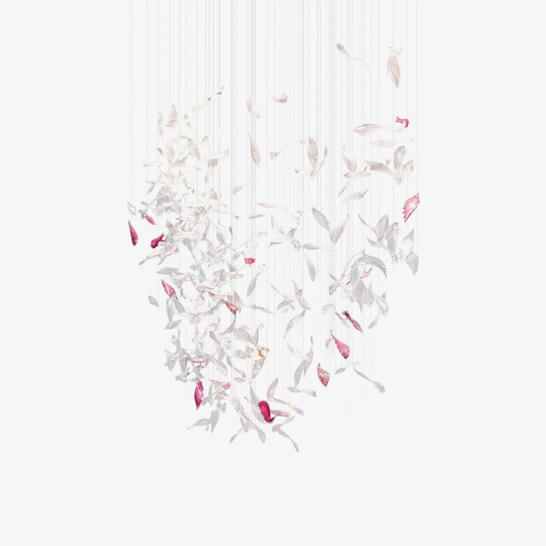 Zathaara Verre Plume Forme Lustre - Neutralighting