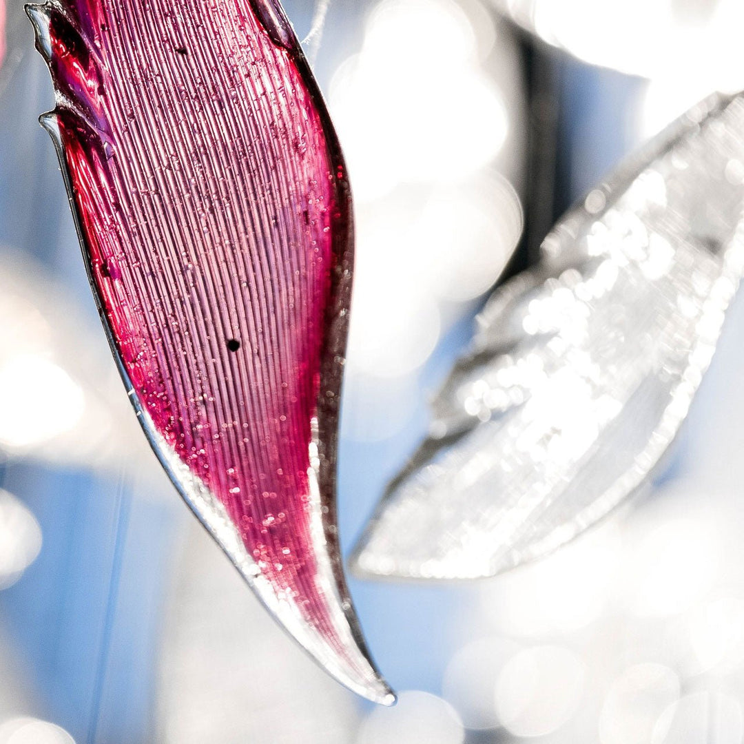 Zathaara Verre Plume Forme Lustre - Neutralighting
