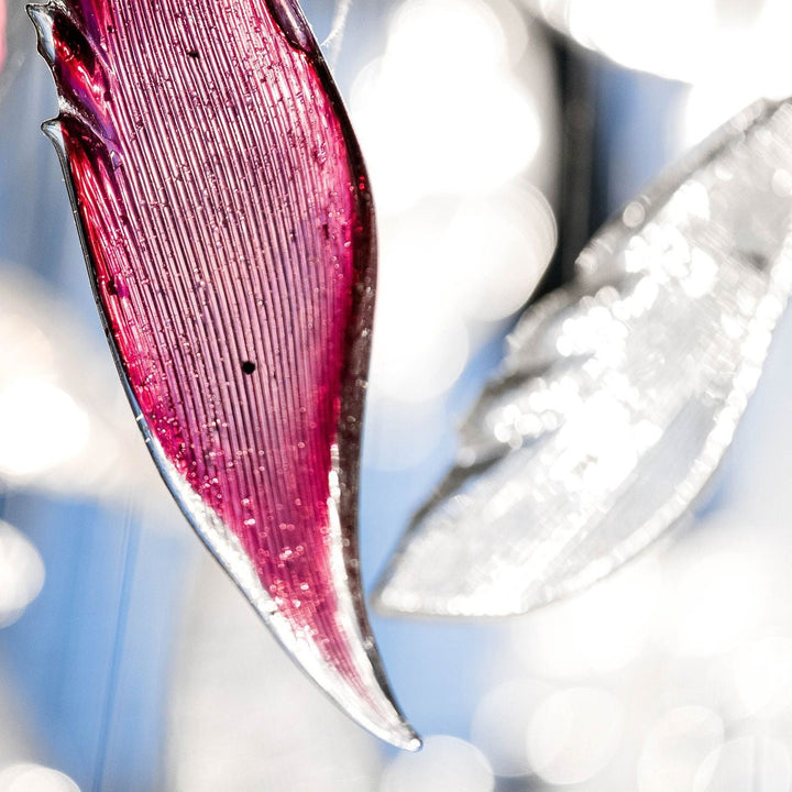 Zathaara Verre Plume Forme Lustre - Neutralighting