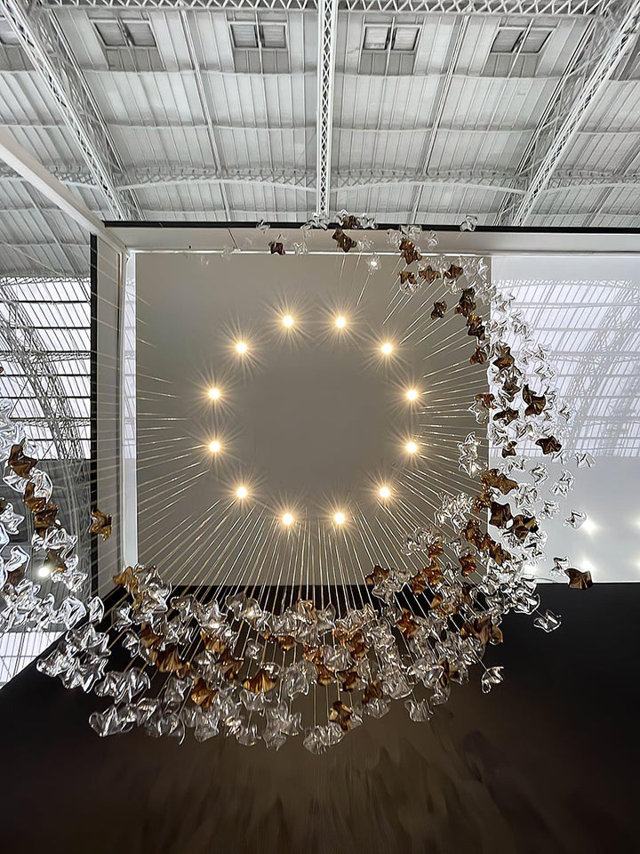 Vecarisra Suspension Lampes Art Verre Tidal Luxe - Neutralighting
