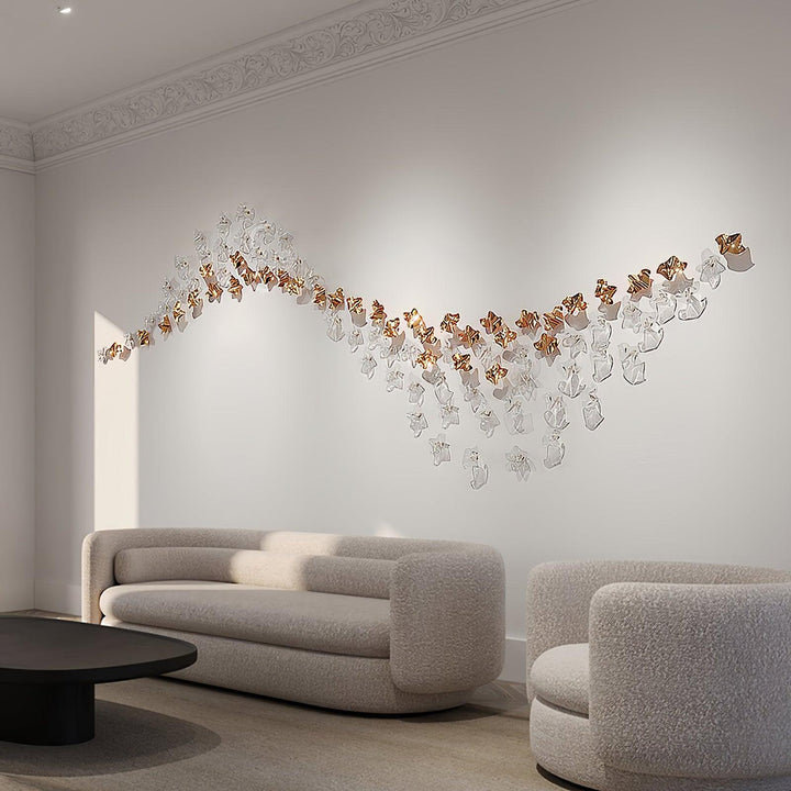 Vecarisra Suspension Lampes Art Verre Tidal Luxe - Neutralighting