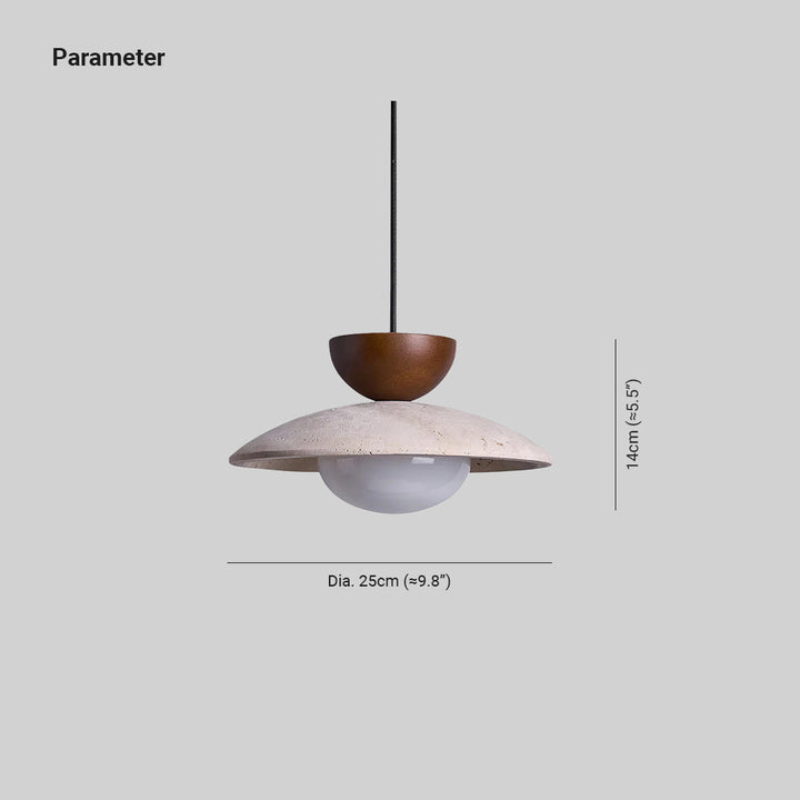 Cleo Suspensions en Travertin - Neutralighting