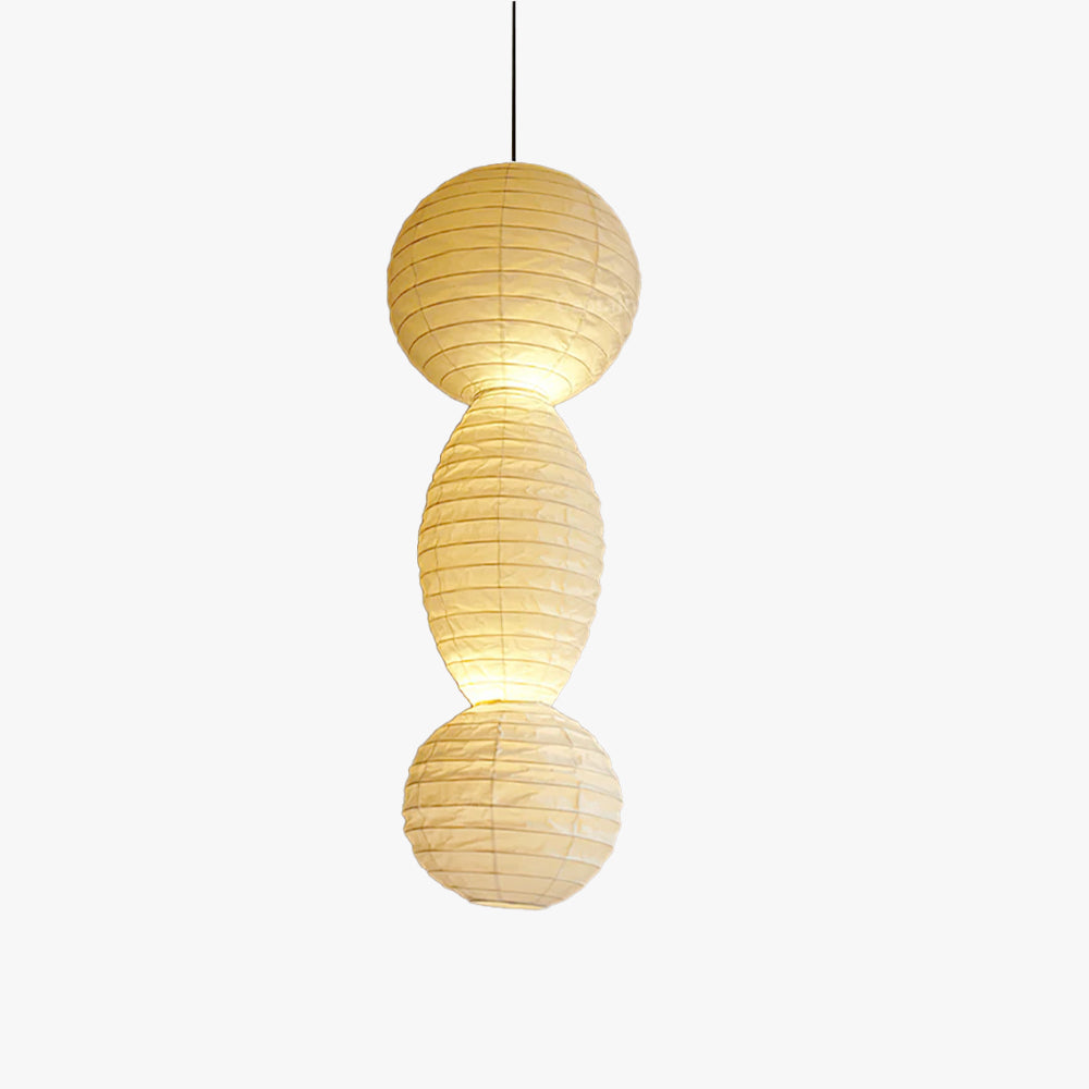 Nami Suspension lanterne en papier style wabi-sabi - Neutralighting
