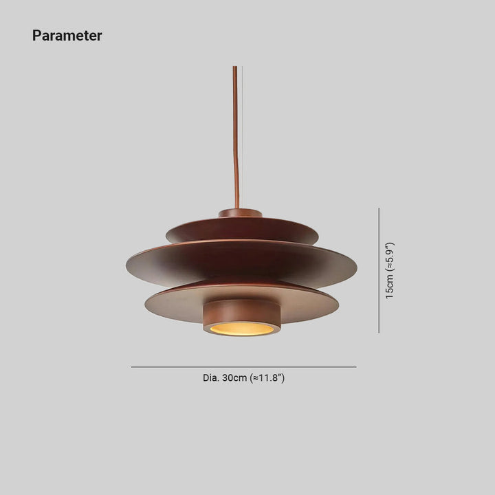 Axis Suspension en Noyer Mid-Century - Neutralighting