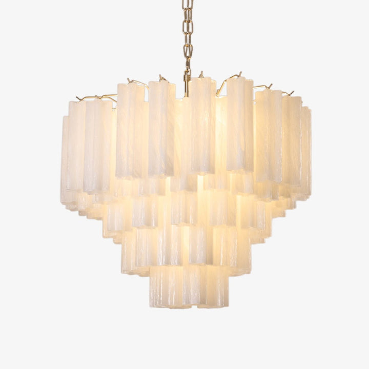 Aurora Chandelier en Verre Givré - Neutralighting