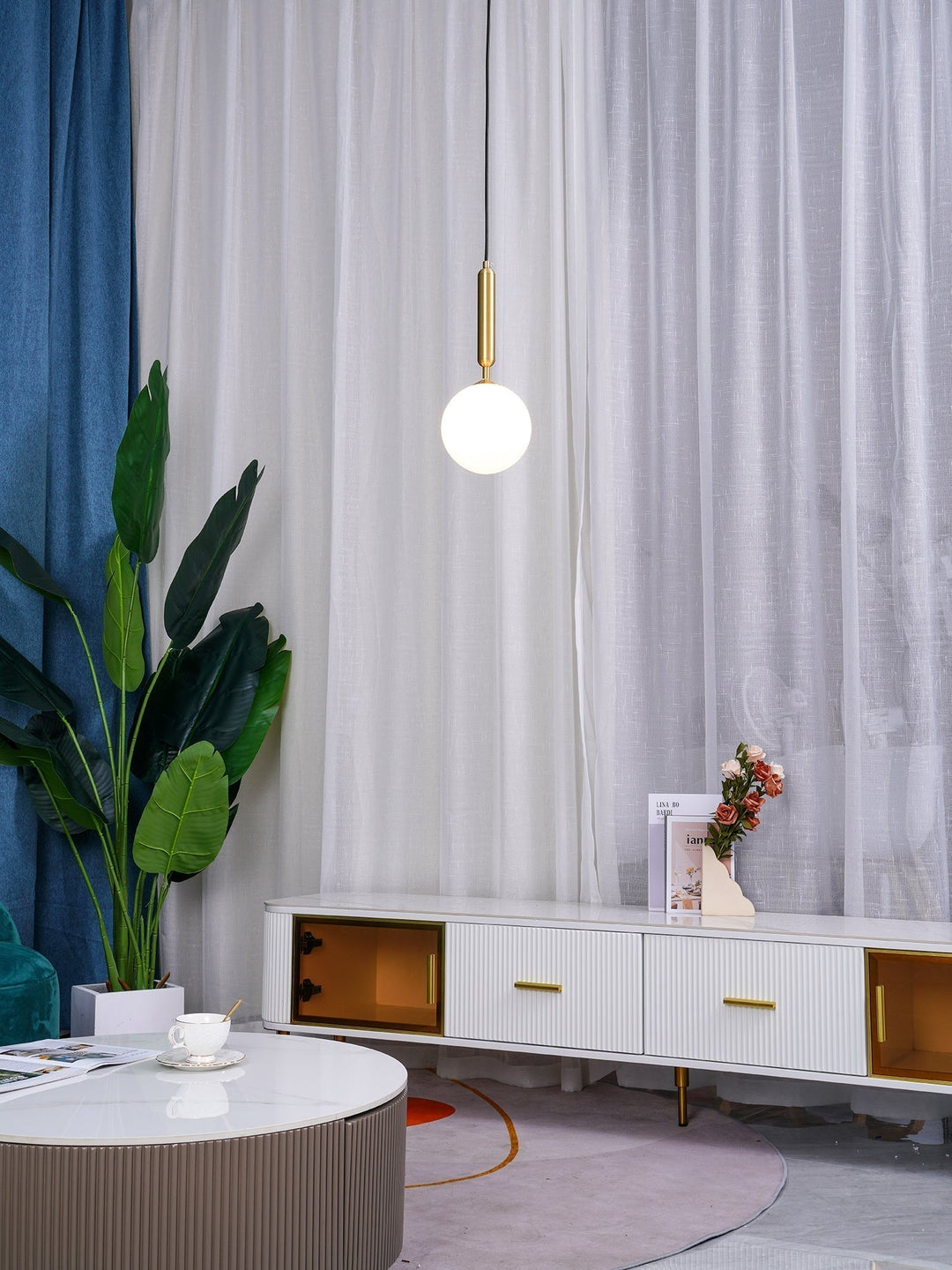 Calyxia Suspension Industrielle Classique en Verre - Neutralighting