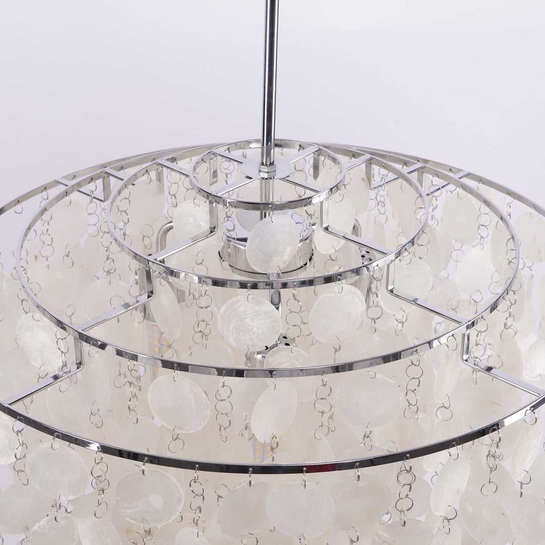 Lustra Suspension Lampe Anneau Rond en Coquillage - Neutralighting