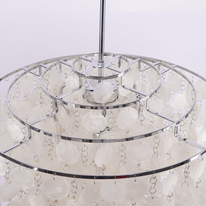 Lustra Suspension Lampe Anneau Rond en Coquillage - Neutralighting