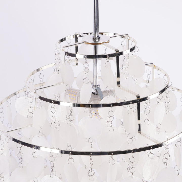 Lustra Suspension Lampe Anneau Rond en Coquillage - Neutralighting