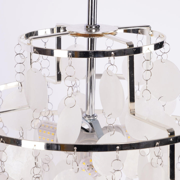 Lustra Suspension Lampe Anneau Rond en Coquillage - Neutralighting