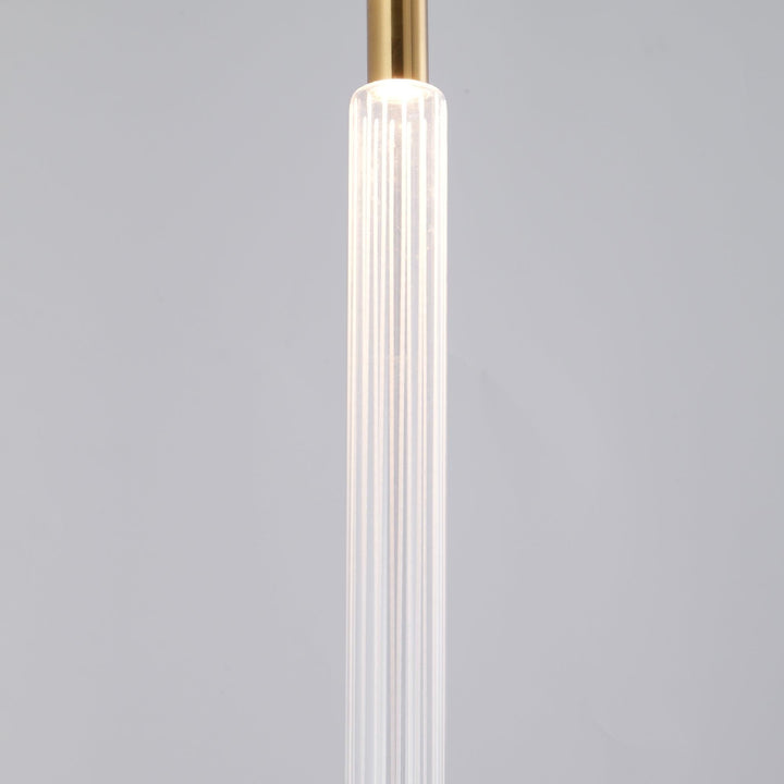 Solara Lampe à suspension en cristal cylindrique Cipher contemporaine - Neutralighting