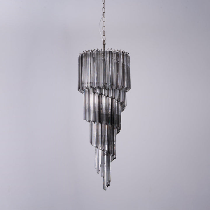 Aurora Lustre Fumé Verre Spirale - Neutralighting