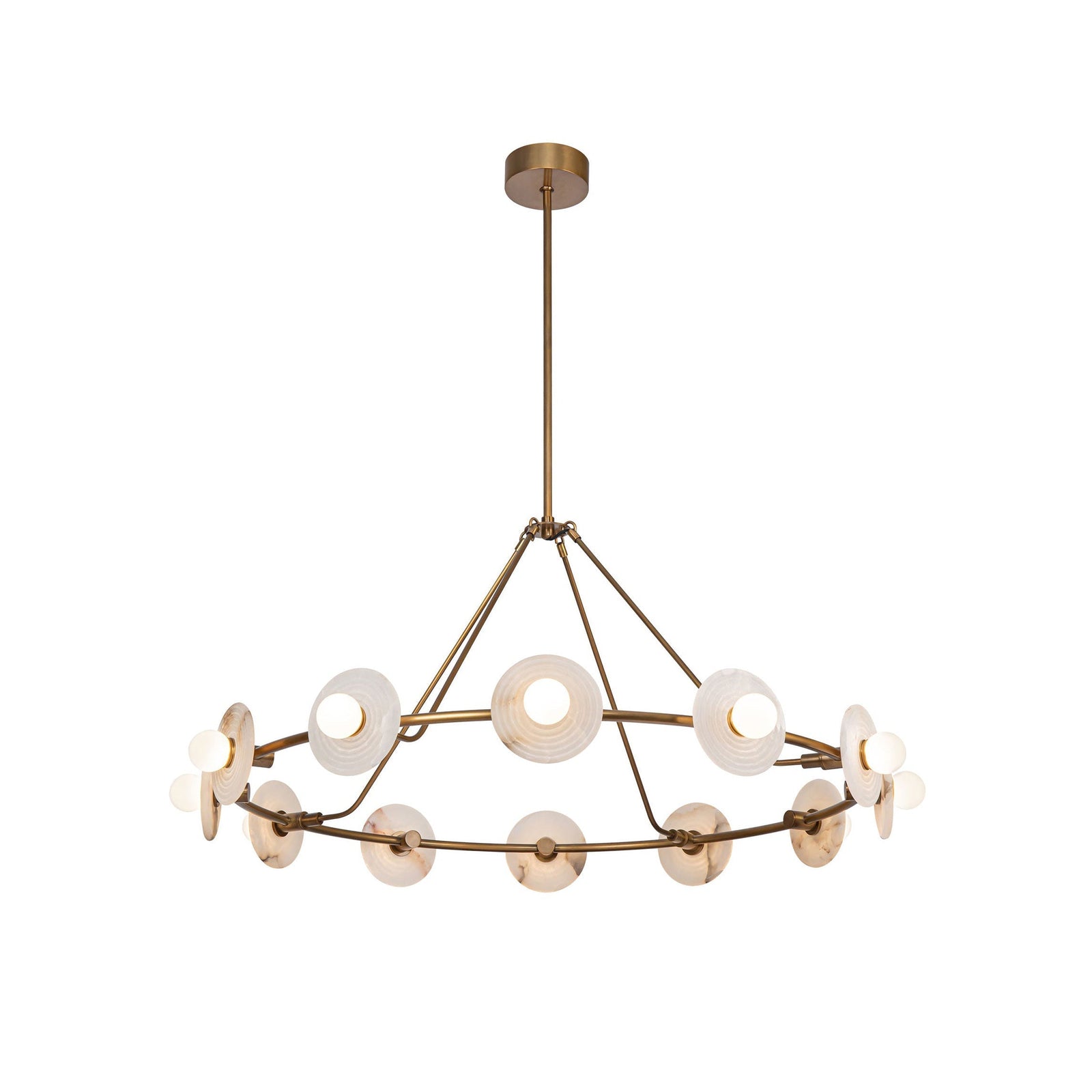 Ilirila Lustre En Verre Albâtre à l'élégance Moderne - Neutralighting