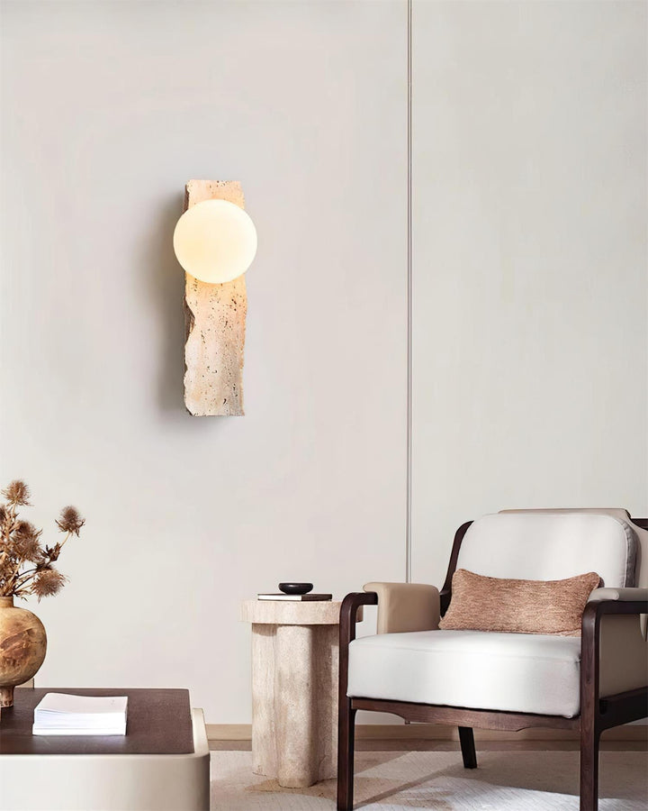 Obrio Applique Murale en Travertin - Neutralighting