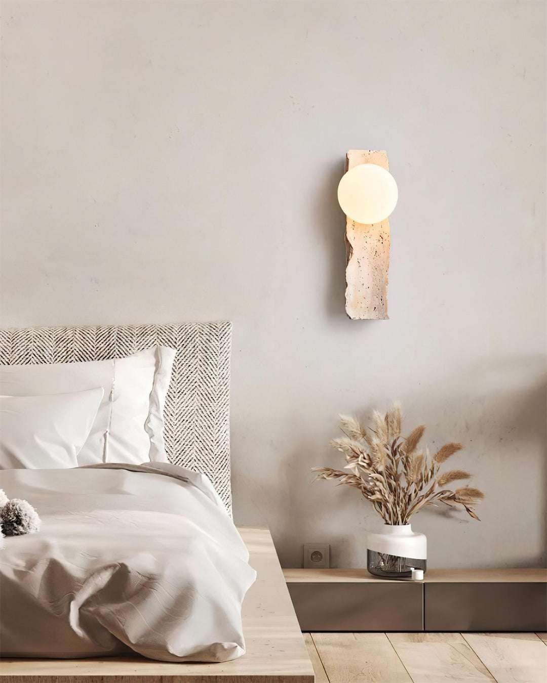 Obrio Applique Murale en Travertin - Neutralighting